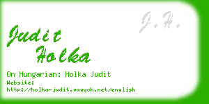 judit holka business card